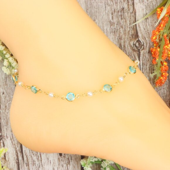 "Dainty Anklet for Women – Elegant Everyday Jewelry & Perfect Gift | MLCRC1439 - Picture 3 of 10